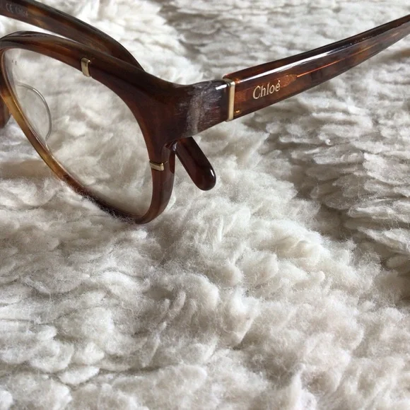 Chloe Eyewear Eyeglasses CE2612 282 Cateye Tortoise Frame - Damaged/Repaired - Picture 2 of 16